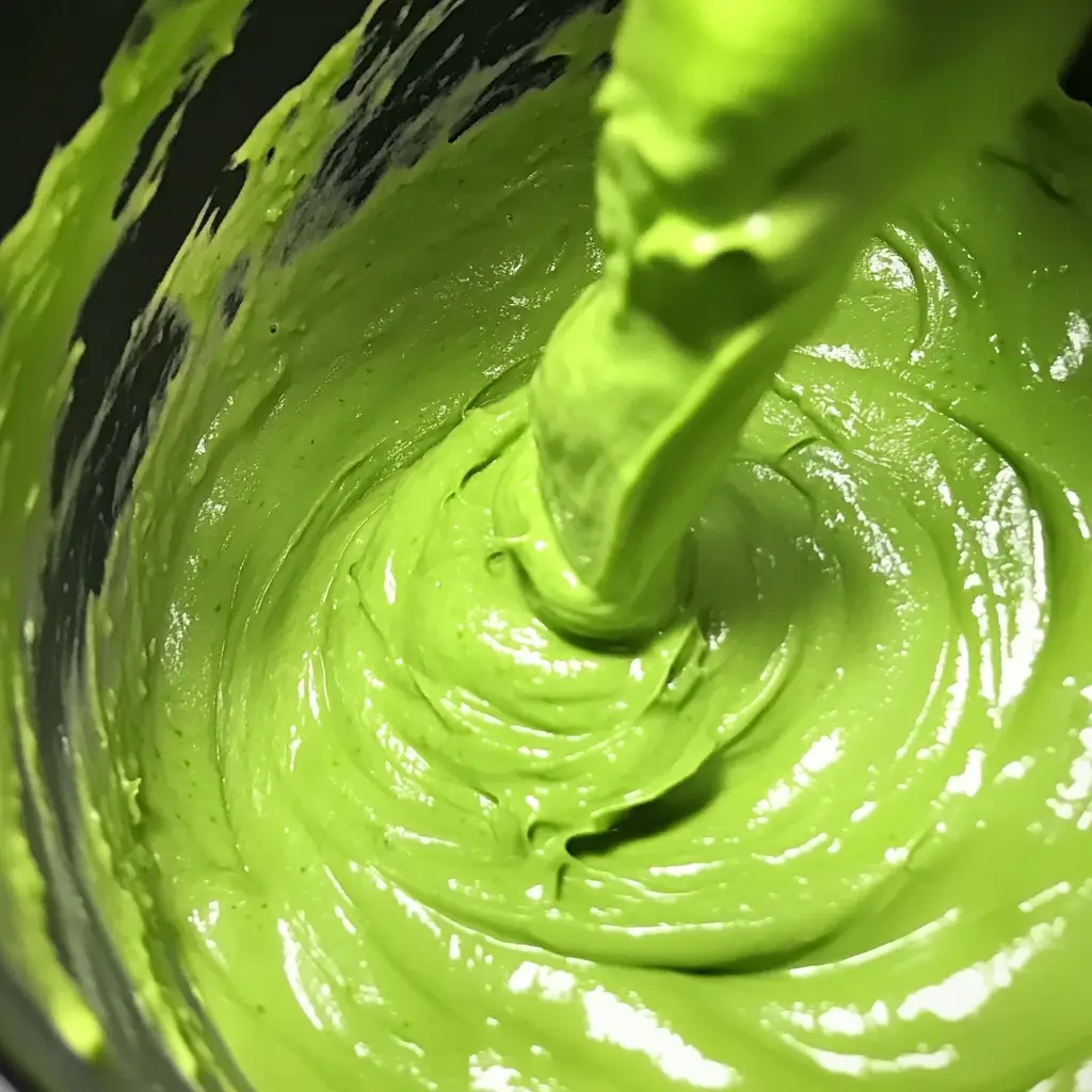 Blending avocados into smooth puree for chocolate cake