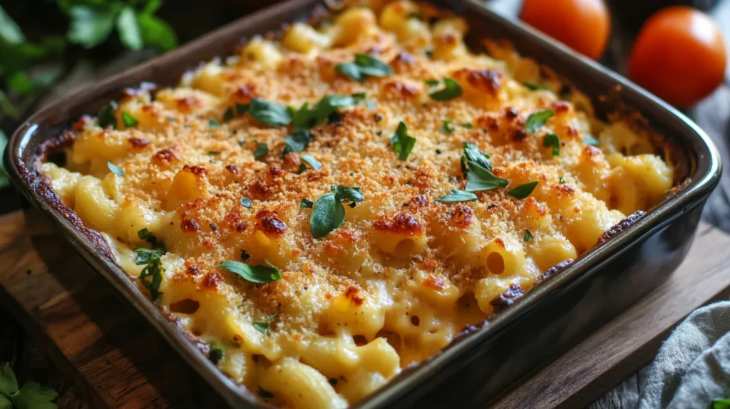Baked Mac and Cheese with Frozen Veggies