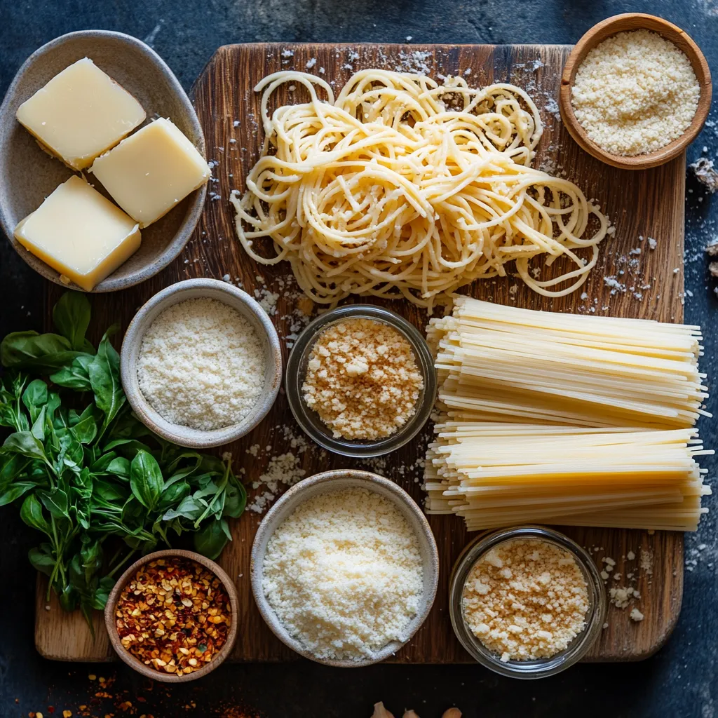 Garlic Butter Pasta with Crispy Breadcrumbs Ingredients