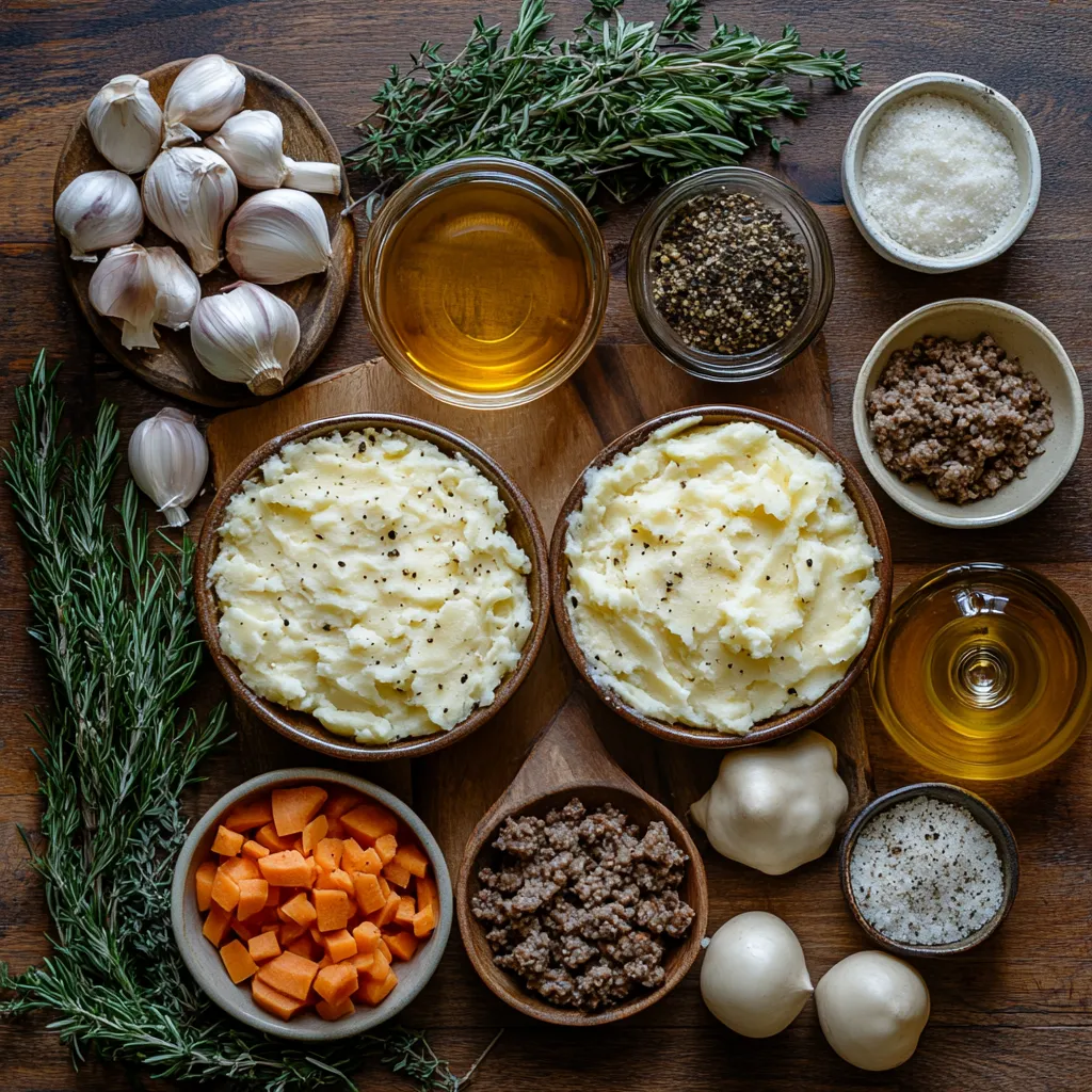 Lazy Man’s Shepherd’s Pie Ingredients