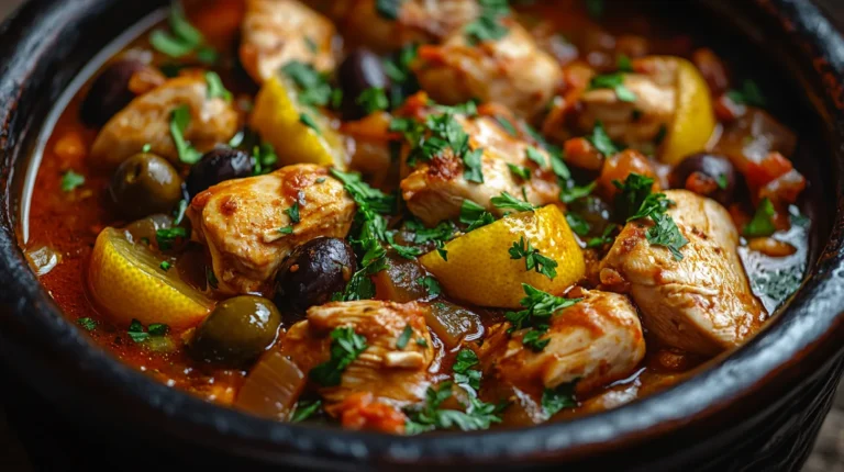 Moroccan Tagine in clay pot with vegetables