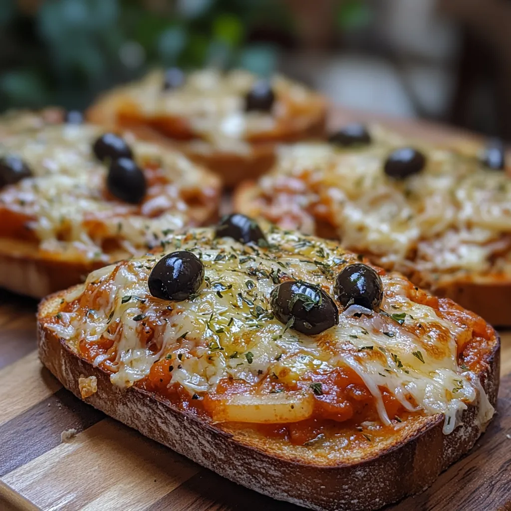 Pizza Toast with Homemade Sauce