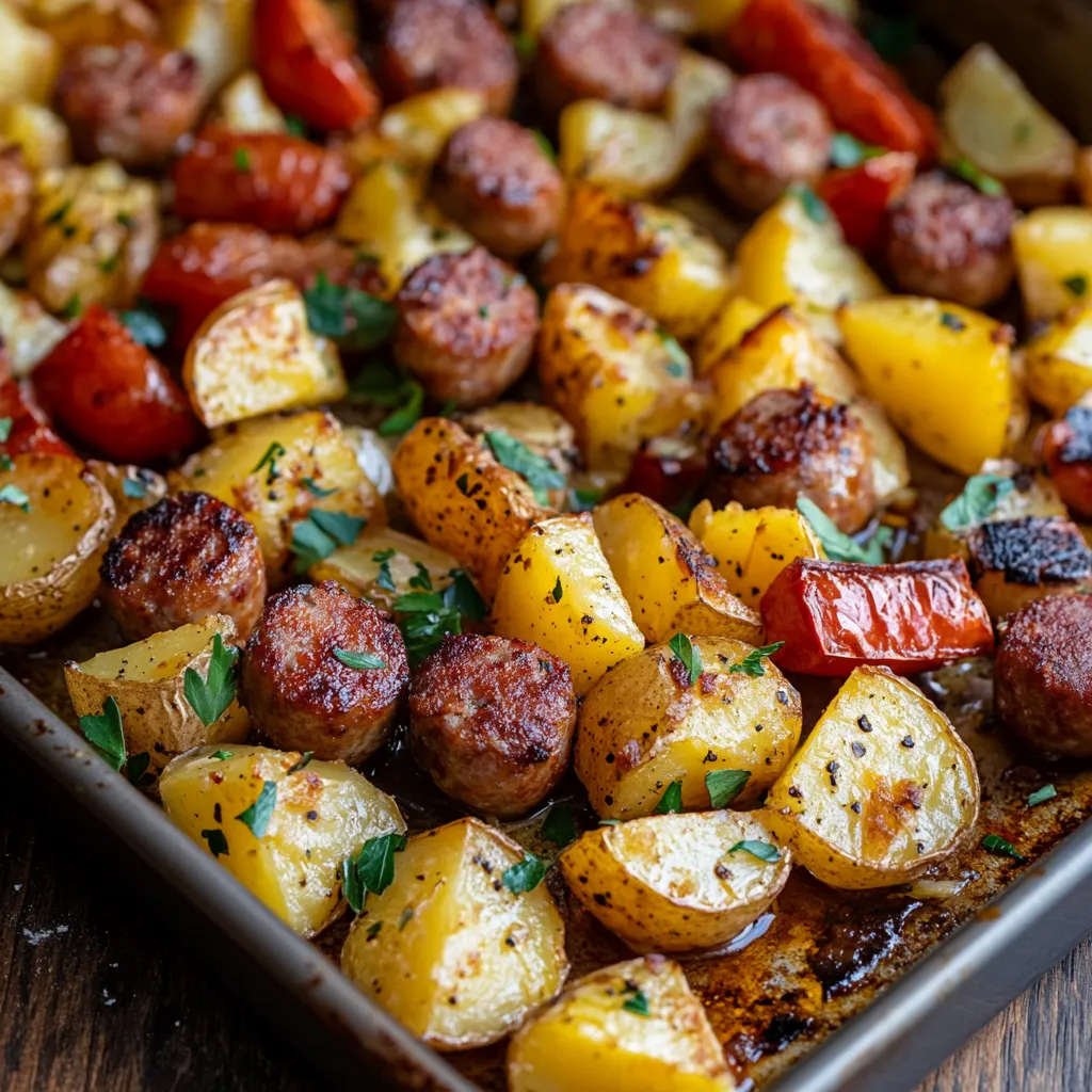 Sheet Pan Sausage & Potatoes