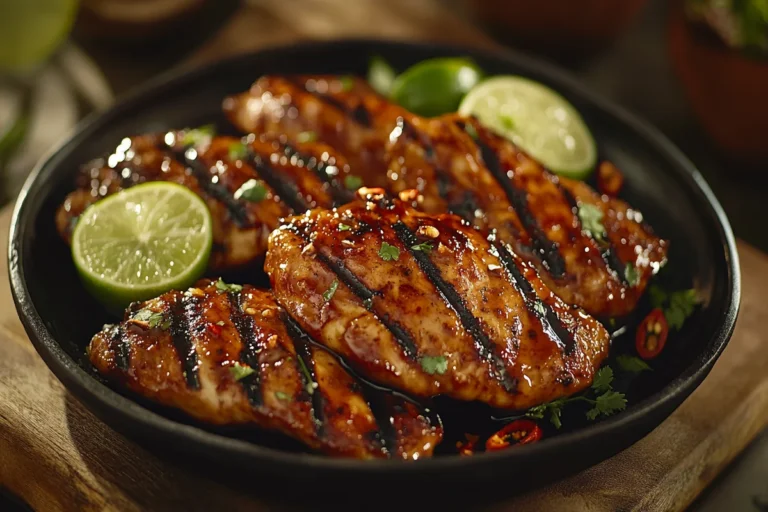 Grilled Chipotle Honey Chicken with smoky glaze