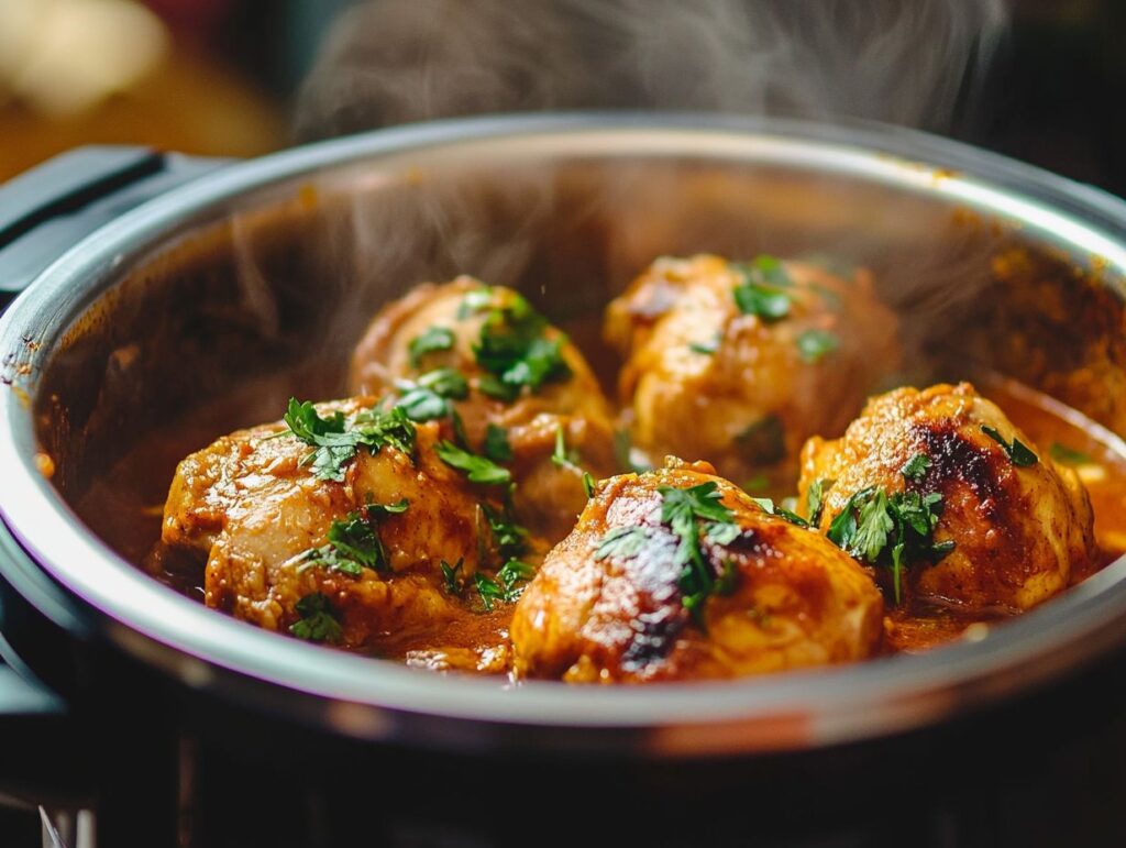 Moroccan sweet chicken with apricots and almonds